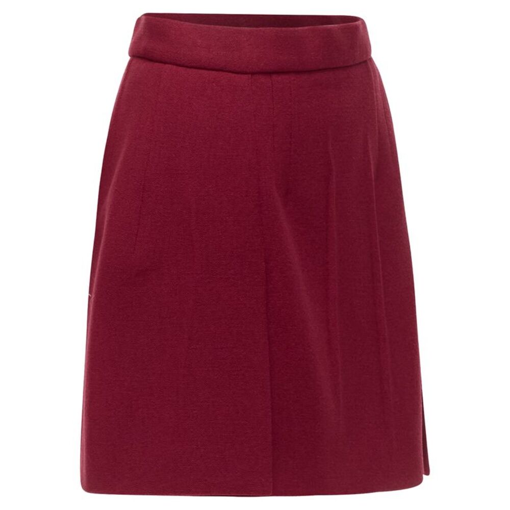 Prada Wool Blend Crepe Mini Skirt - Picture 3 of 6